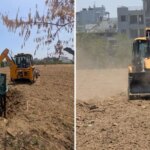 अजबपुर कला में आठ बीघा में की जा रही अवैध प्लॉटिंग पर चला एमडीडीए का बुलडोजर